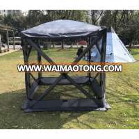 4 Person Portable Canopy Gazebo Screen Tent & Wind Panels (2 Pack),CZX-322 Portable Outdoor Gazebo Canopy Shelter, Gazebo tent