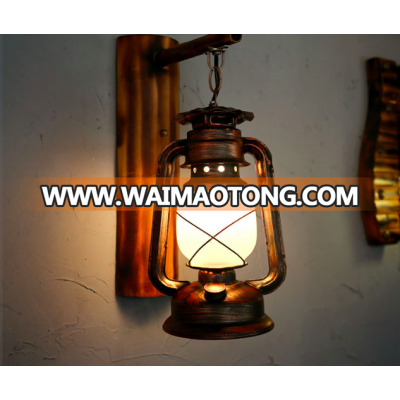 Retro wall lamp lantern Restaurant Bamboo Art Decorative wall lamp