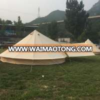 outdoor glamping tent 5m large space family camping cotton canvas bell tent