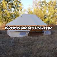 6x4m two poles large glamping bell tent emperor tent